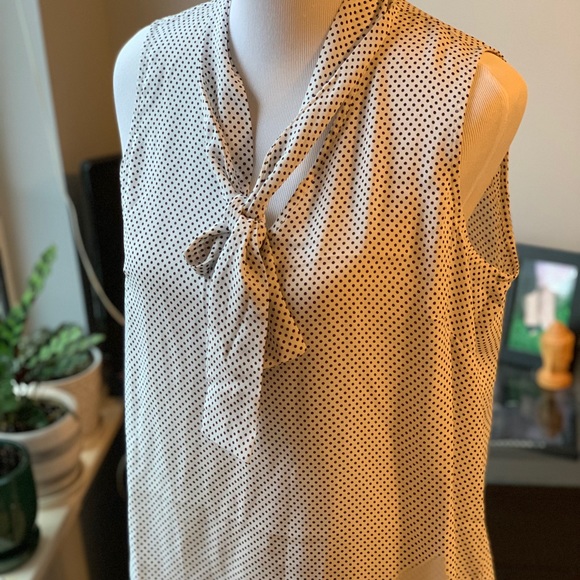 Adrianna Papell Polkadot Blouse - Picture 7 of 13